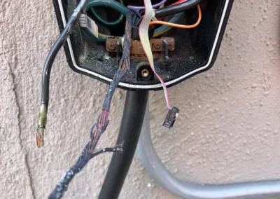 A box with wires attached to it.